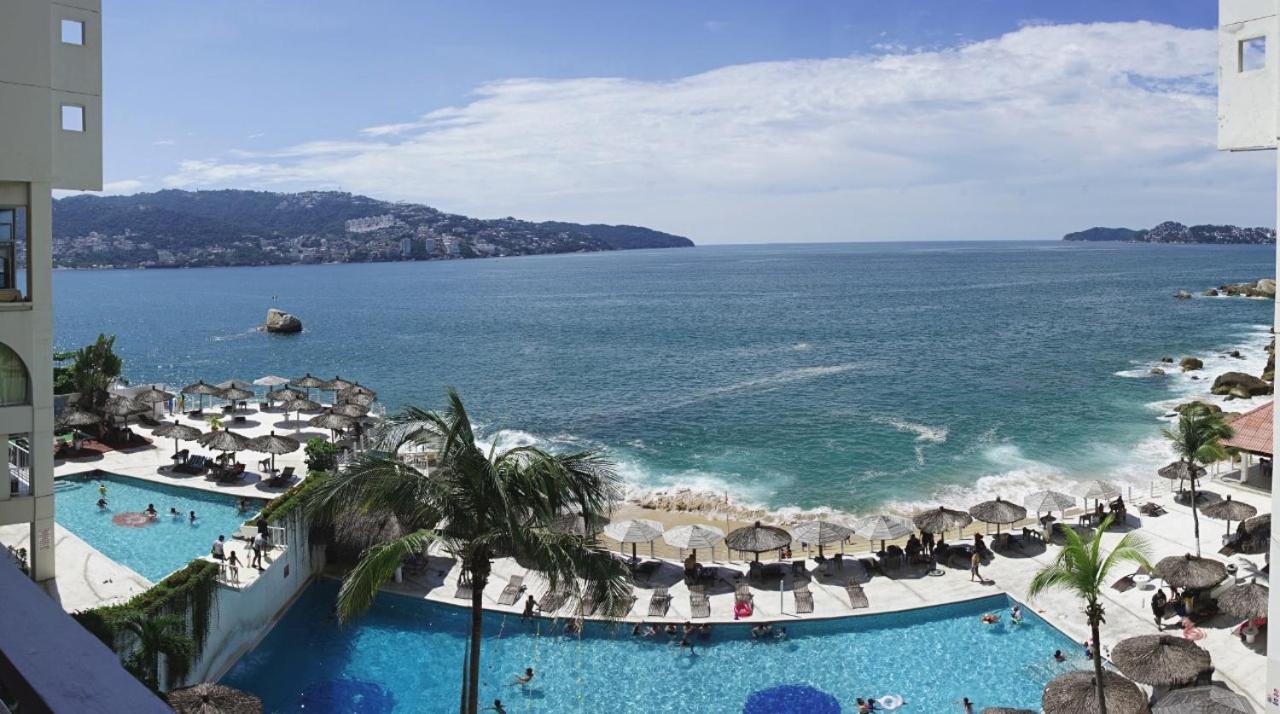 Suite frente al mar en Torres Gemelas Acapulco Exterior foto